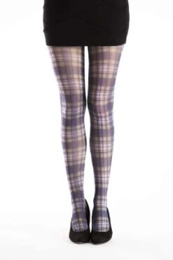 Tartan Printed Tights - Cunningham Multi 5055419608076