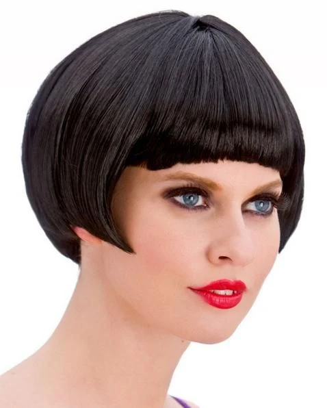 1920's Flapper Black Wig EW-8242