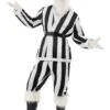 Smiffy's Supporters Santa Costume Black & White 22669