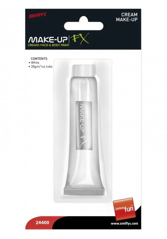Smiffy's Make-Up FX Aqua Cream Make Up White Colour Smiffys 24400