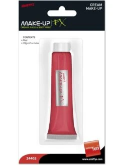 Smiffy's Make-Up FX Aqua Cream Make Up Red Colour Smiffys 24402