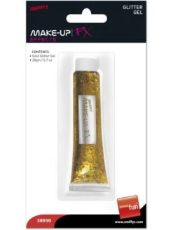 Smiffys Glitter Gel Gold 20ml Tube 38920