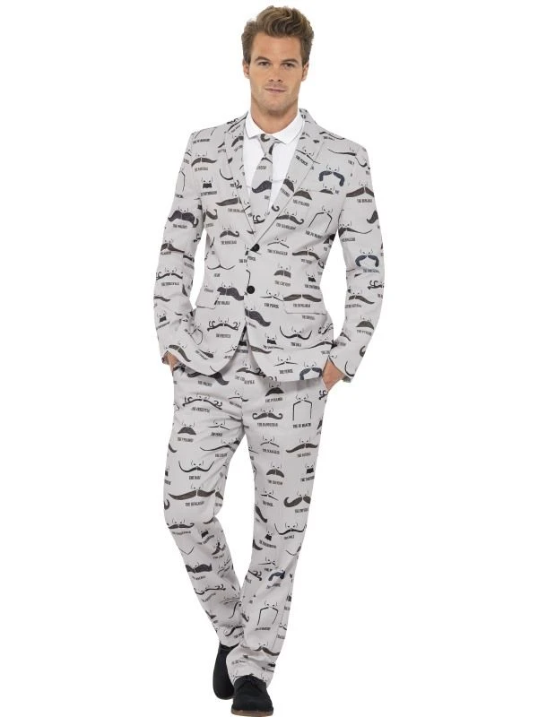 Stand Out Suit Smiffys Moustache Suit 43528