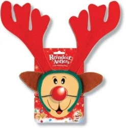 Reindeer Antlers & Flashing Nose Xmas Fancy Dress