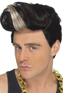 90's Rapper Black Wig 42009