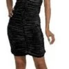 Black Panne Coffin Dress 3848