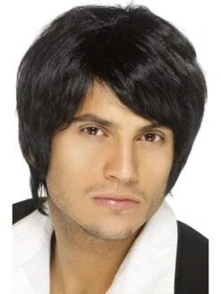 Boy Band Wig Black 42067