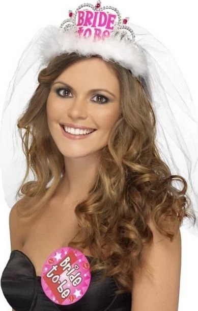 Bride To Be Tiara With Veil-31913