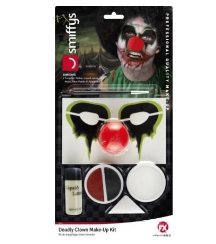Deadly Clown Make-up Kit 44739