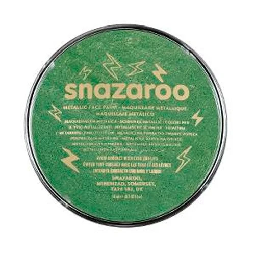 Metallic Electric Green Snazaroo 18ml Face Paint 1118422