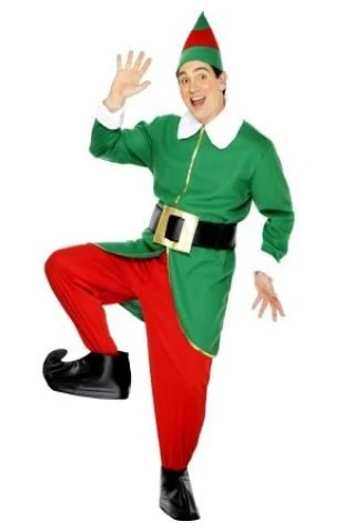 Elf Costume Green And Red 30741