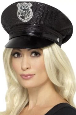 Fever Sequin Police Hat 46988