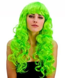 Foxy Neon Green Wig EW-8232