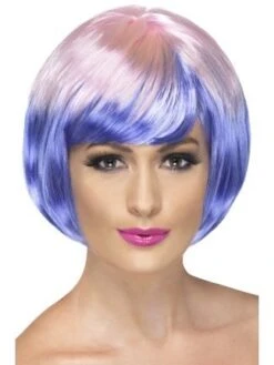 Funky Babe Wig Purple & Pink Layered 42338