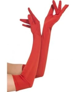 Gloves Red Long