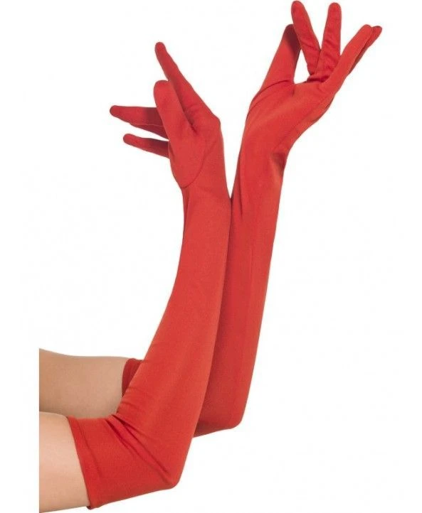 Gloves Red Long