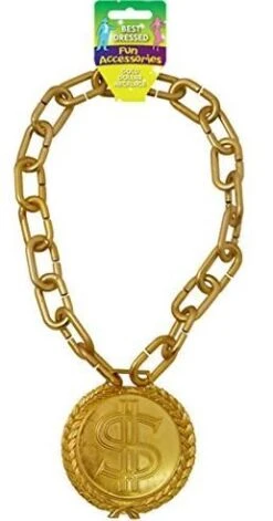 Gold Dollar Necklace U41 069