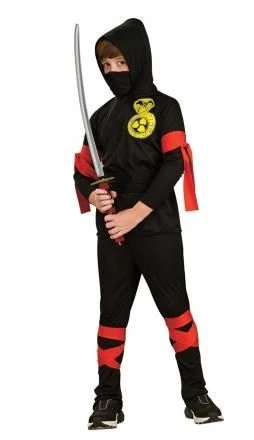 Haunted House Black Ninja Costume 881900