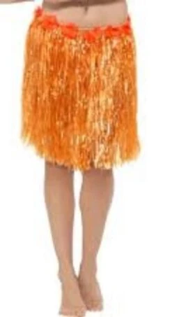 Hawaiian Hula Skirt Orange 45552