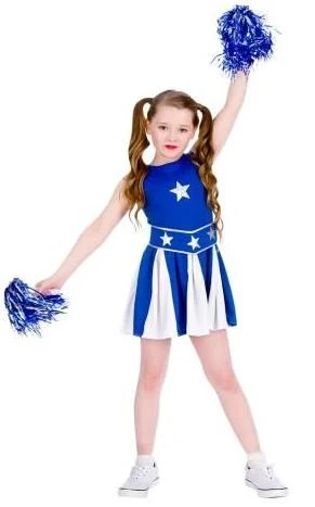 High School Cheerleader Blue Costume EG-3583