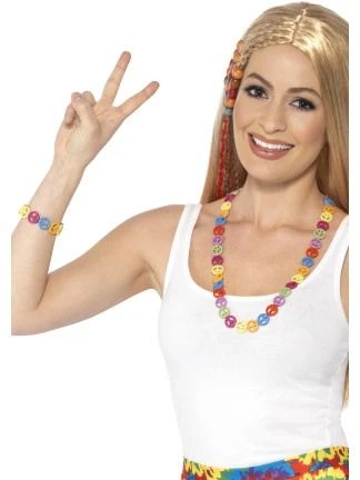 Hippie Peace Sign Set Multi-coloured 44660
