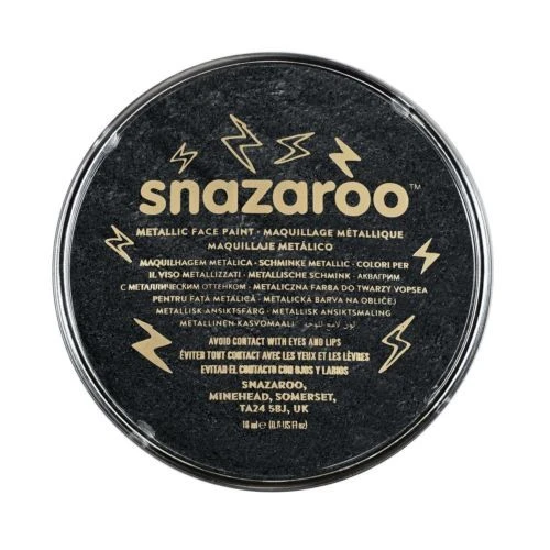Metallic Electric Black Snazaroo 18ml Face Paint 1118110