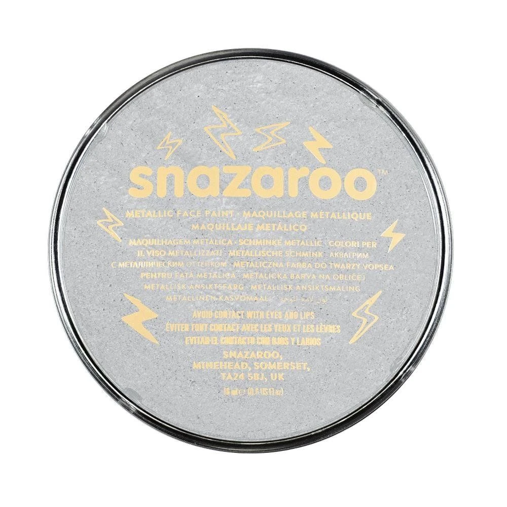 Metallic Silver Snazaroo 18ml Face Paint-1118766