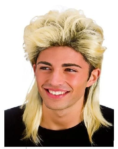 Mullet Wig Blonde EW-8190