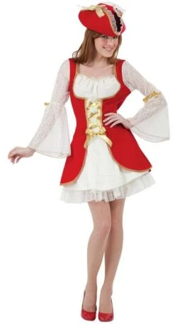 Pirate Woman Red Costume AC739