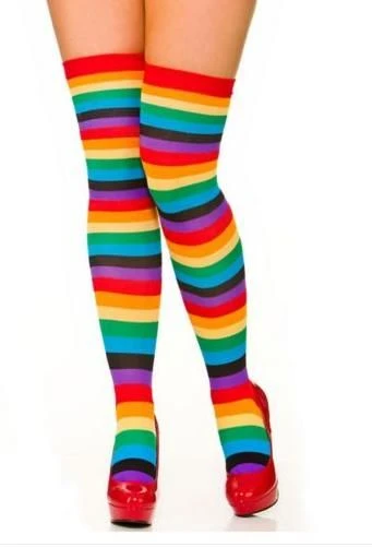 Rainbow Thigh Highs TS-7094