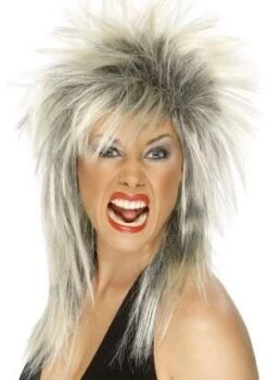 Rock Diva Wig Blonde & Black 42239