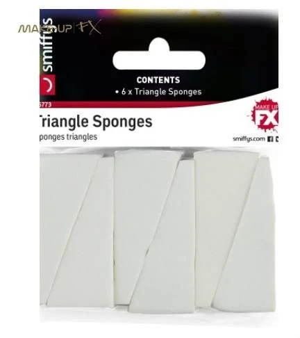 Triangle Sponges White Pack Of 6 46773