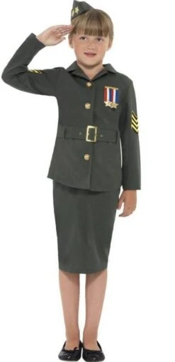 WW2 Army Girl Costume 41104