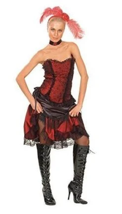 Wild West Saloon Girl Red Costume EF-2007