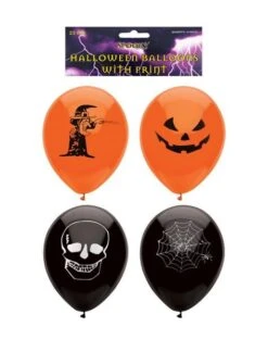 Halloween Orange And Black Balloons