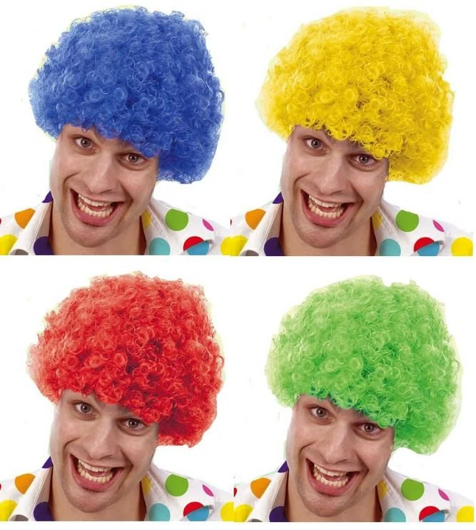 Clown Curly Wig RED Henbrandt