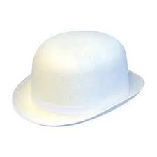 White Bowler Hat