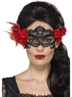 Day Of The Dead Lace Filigree Eyemask 44958
