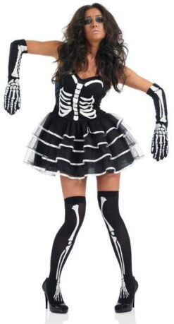 Skeleton Tutu Costume 3075
