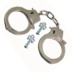 Metal Handcuffs Fancy Dress Item