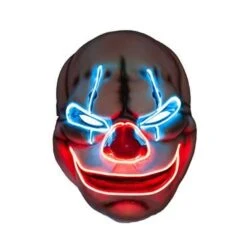 Purge E.L LIGHT UP Clown Mask - Multi Colour