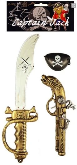 Pirate Set - Sword Gun And Eye Patch B52 777