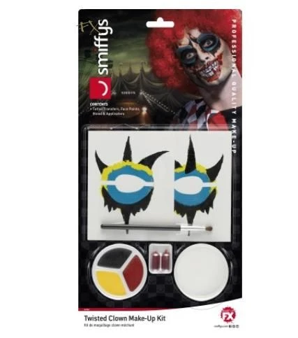 Twisted Clown Makeup Kit Multicolour 44740