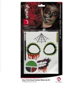 Day Of The Dead Zombie Makeup Kit 44915